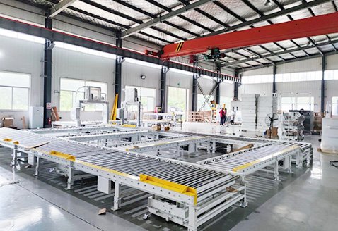 PC磚摩擦焊接井型捆扎包裝線(xiàn)